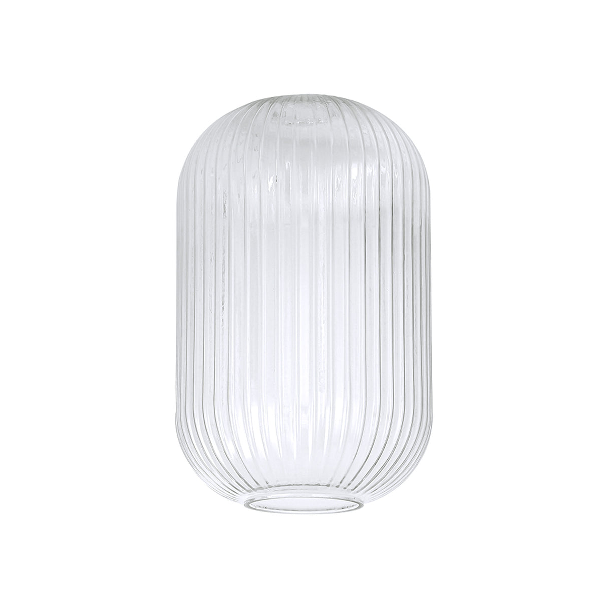 Allardyce 20cm Tubular Ribbed Glass (D), Clear