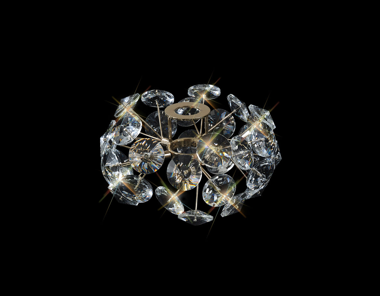 Byrne Non-Electric G9 Shade (A), French Gold/Crystal