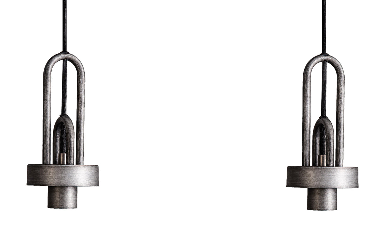 Allardyce Linear Suspension Kit, 4 x E27, Aged Pewter/Matt Black