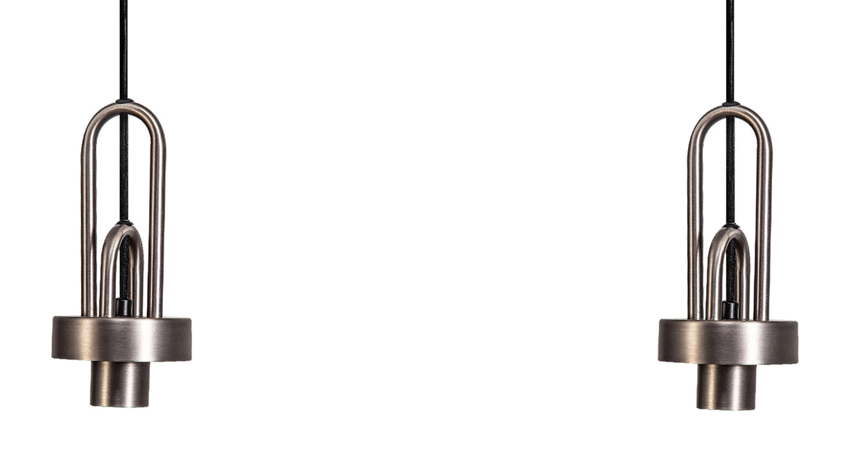 Allardyce Linear Suspension Kit, 4 x E27, Antique Silver/Matt Black