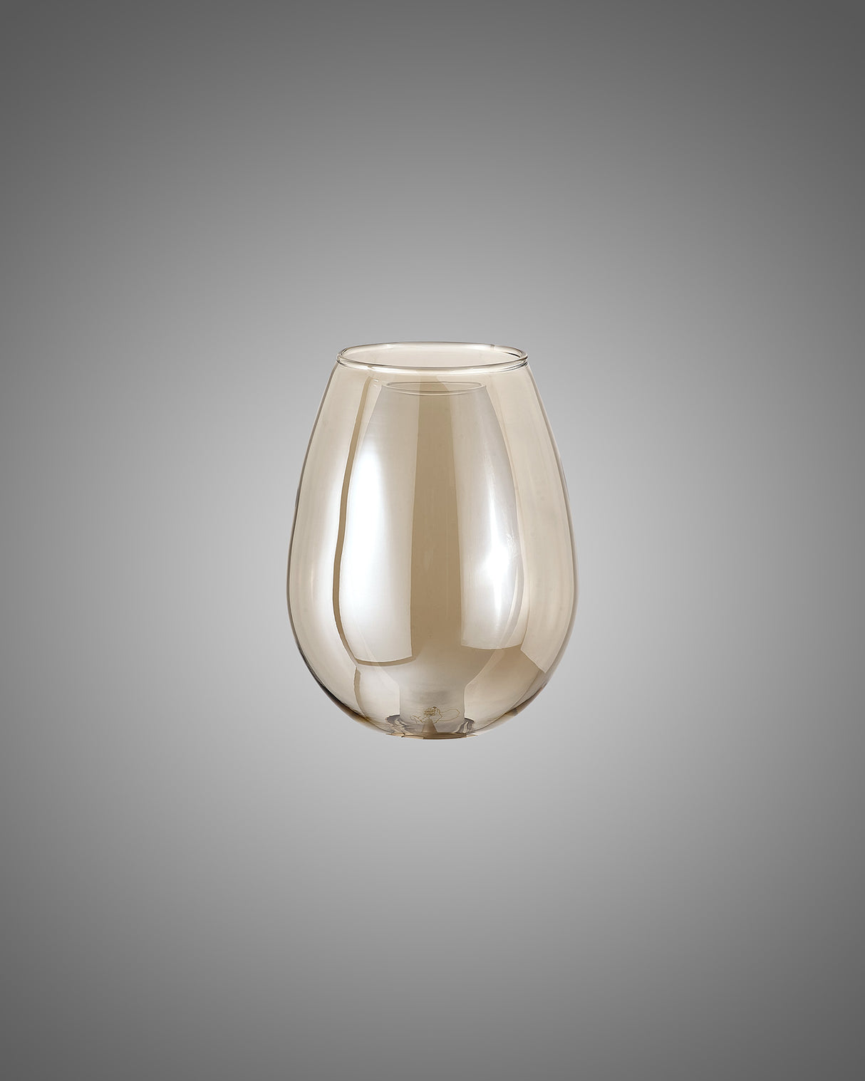 Lathen 120x160mm Wine Glass (D) Cognac Plated With Inner Frosted Glass Shade