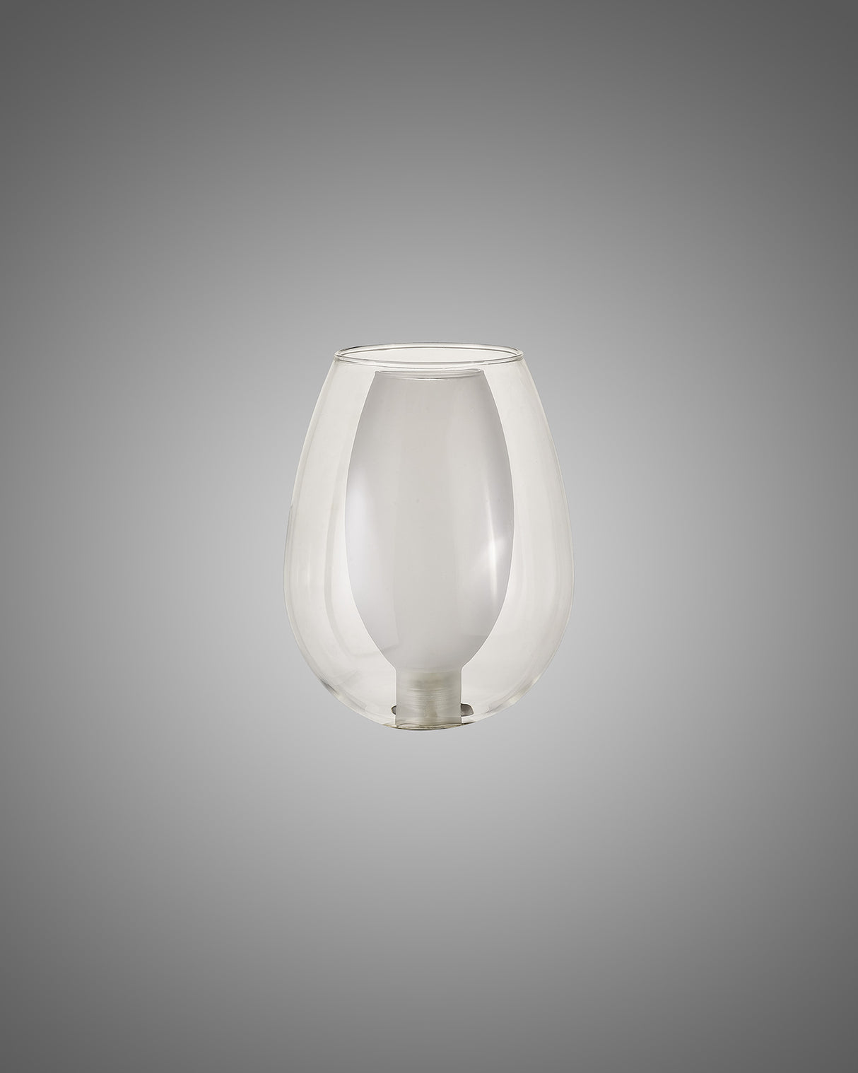 Lathen 120x160mm Wine Glass (D) Clear With Inner Frosted Glass Shade