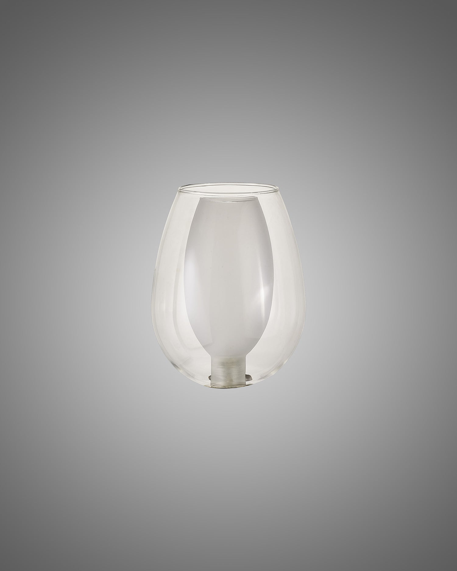 Lathen 120x160mm Wine Glass (D) Clear With Inner Frosted Glass Shade