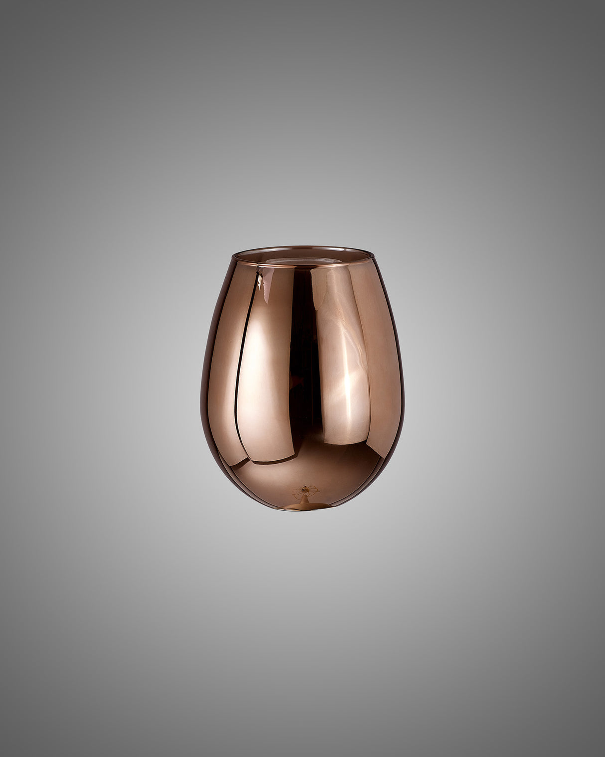 Lathen 120x160mm Wine Glass (D) Copper With Inner Frosted Glass Shade