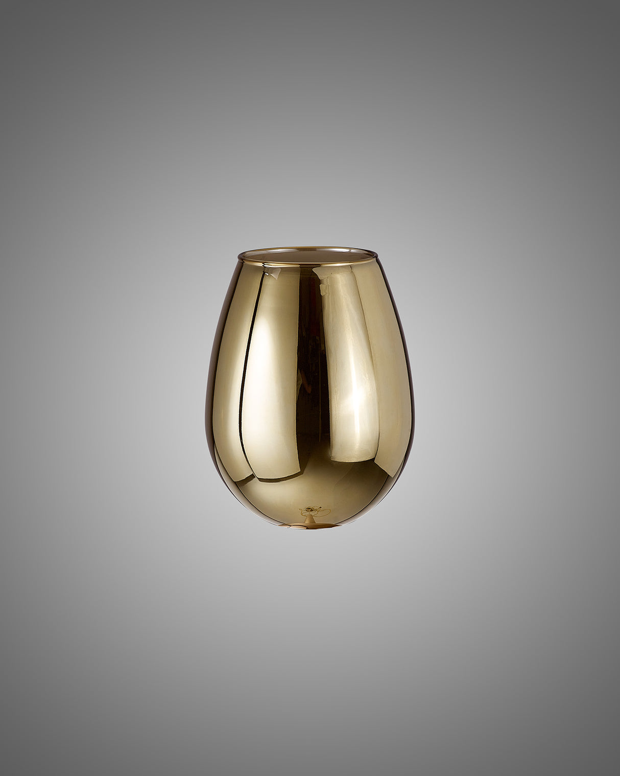 Lathen 120x160mm Wine Glass (D) Gold With Inner Frosted Glass Shade