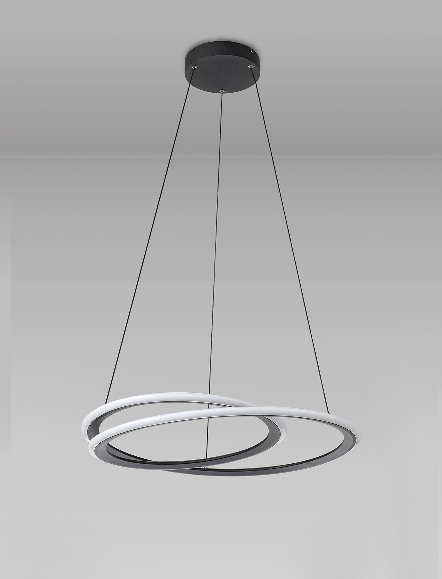 Porterfield Pendant, 1 x 40W LED, 4000K, 2996lm, 3 Step Dimming, Sand Black, 3yrs Warranty