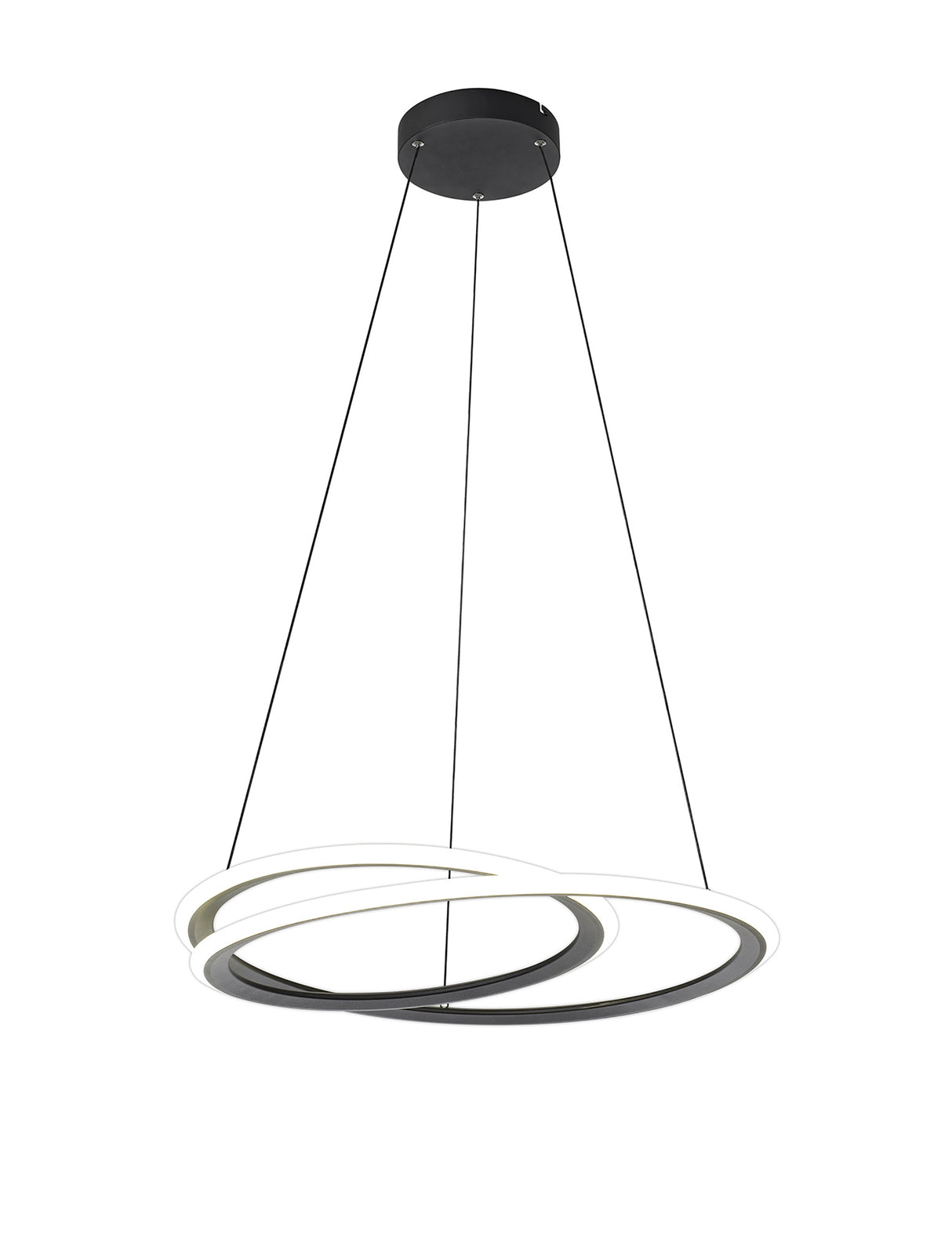 Porterfield Pendant, 1 x 40W LED, 4000K, 2996lm, 3 Step Dimming, Sand Black, 3yrs Warranty