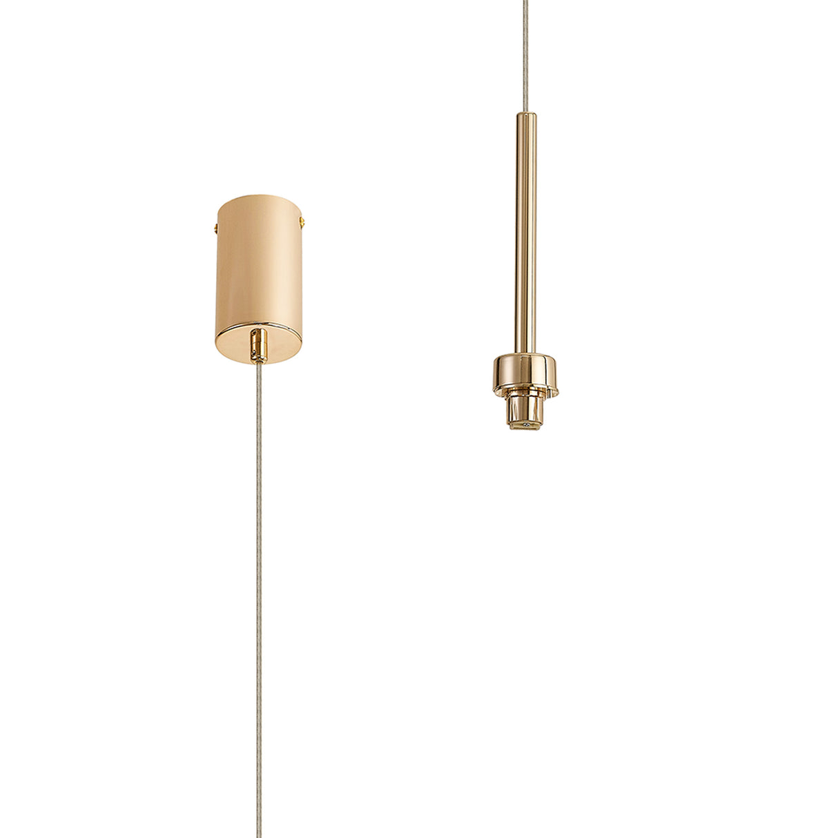 Lathen French Gold 1 Light G9 Universal 2m Single Pendant, Suitable For A Vast Selection Of Glass Shades
