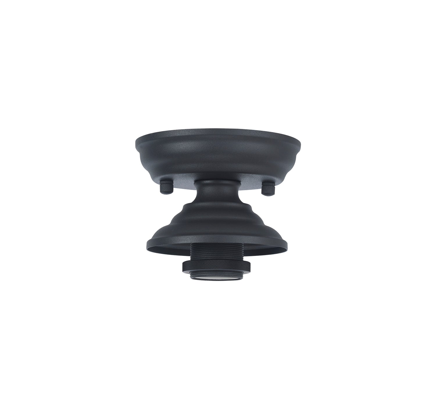 Holloway Flush Ceiling Fitting, 1 x E27, Graphite