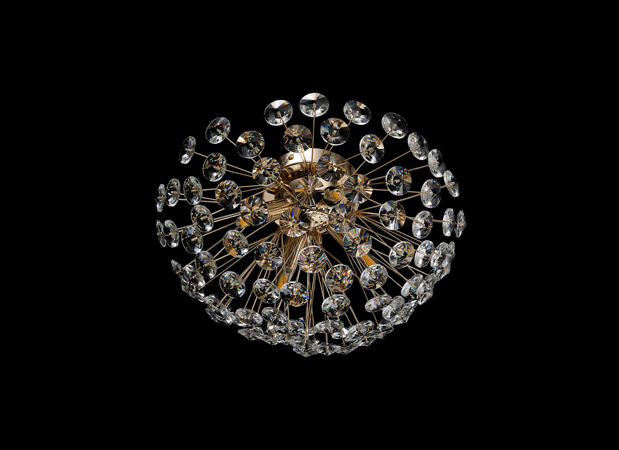 Byrne Wall / Ceiling 4 Light G9 French Gold / Crystal