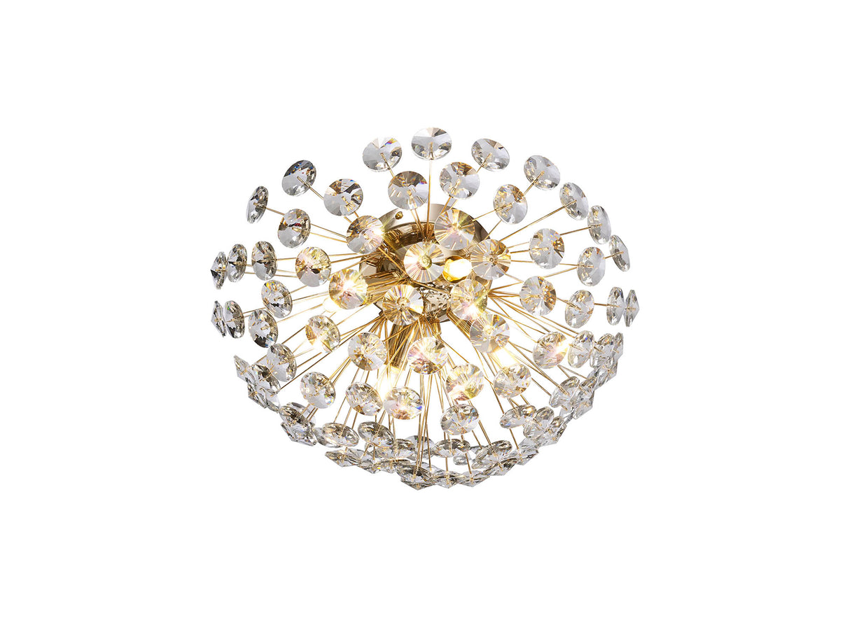 Byrne Wall / Ceiling 4 Light G9 French Gold / Crystal