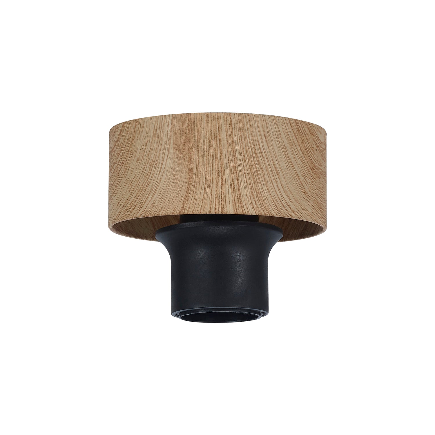 Berry Surface Kit, 1 x E27, Matt Black / Teak