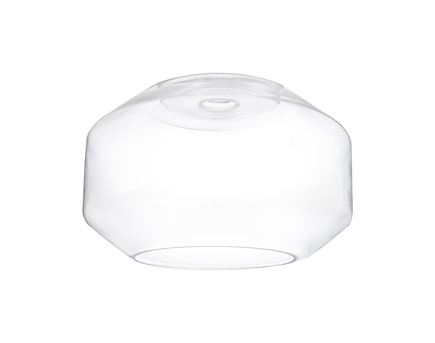 Munro Chamfered Round 30cm Clear Glass (F), Lampshade