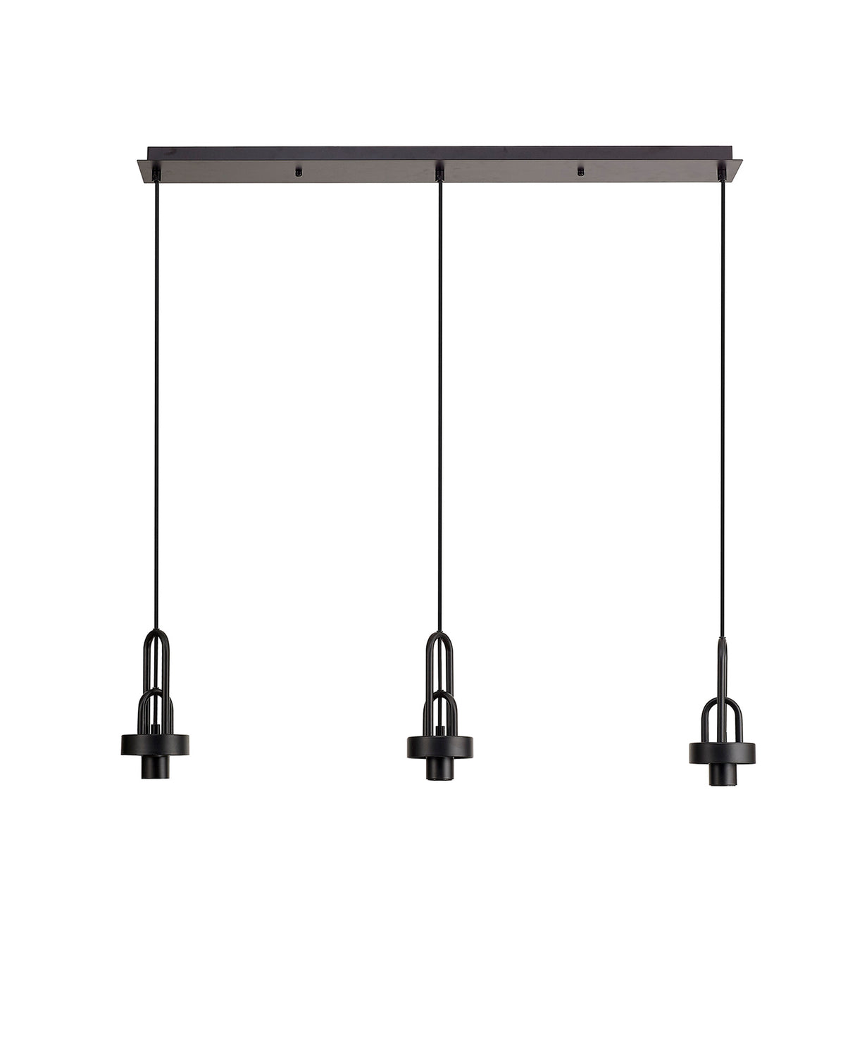Allardyce Linear Suspension Kit, 3 x E27, Matt Black