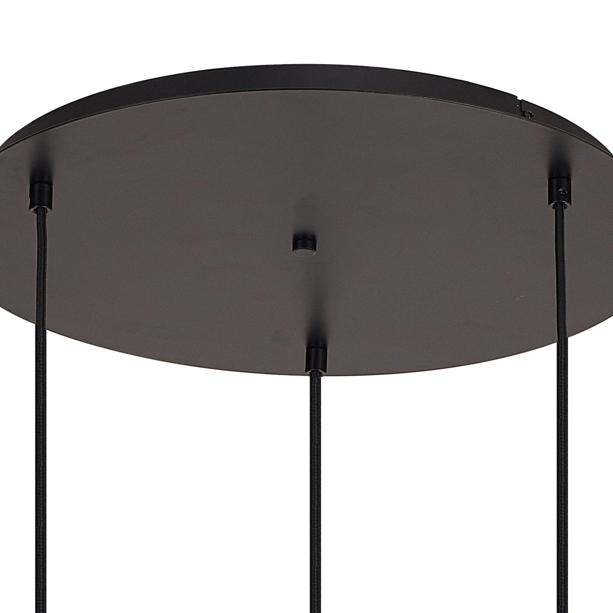 Allardyce 2m Round Suspension Kit, 3 x E27, Matt Black