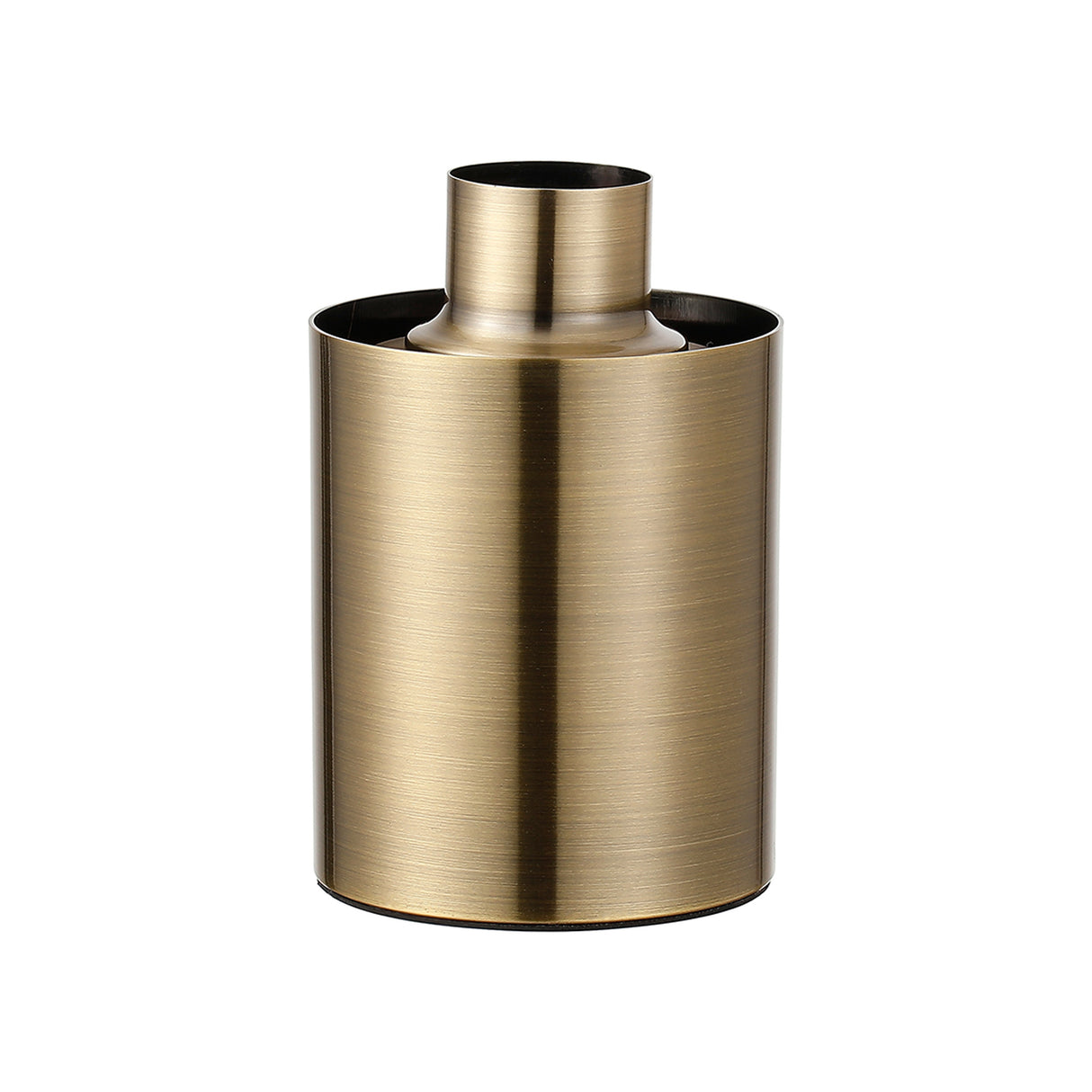 Rowell Table Lamp (FRAME ONLY), 1 x E27, Antique Brass/Black Braided Twisted Cable