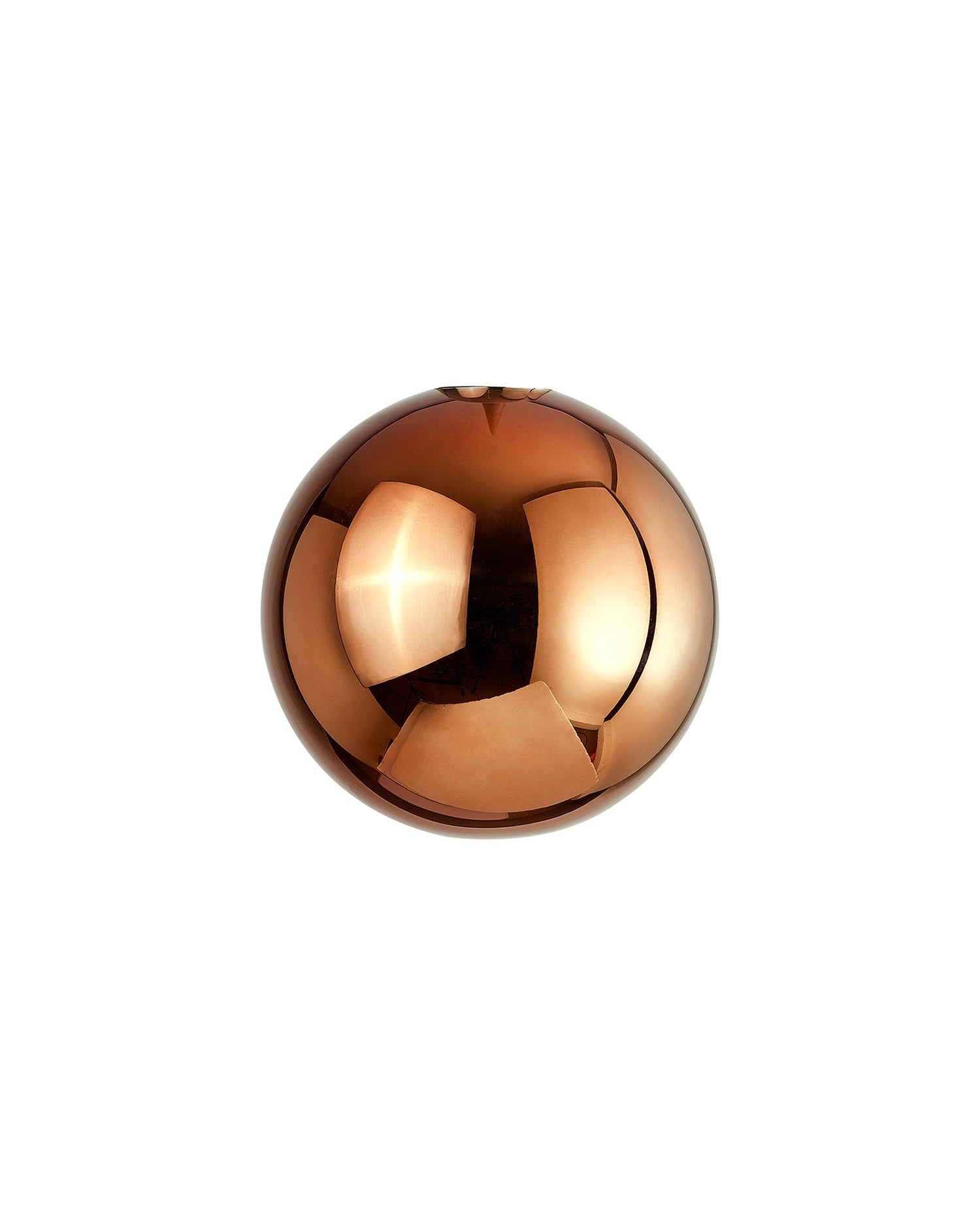 Lathen 150mm Round (J) Dark Copper Globe Glass Shade