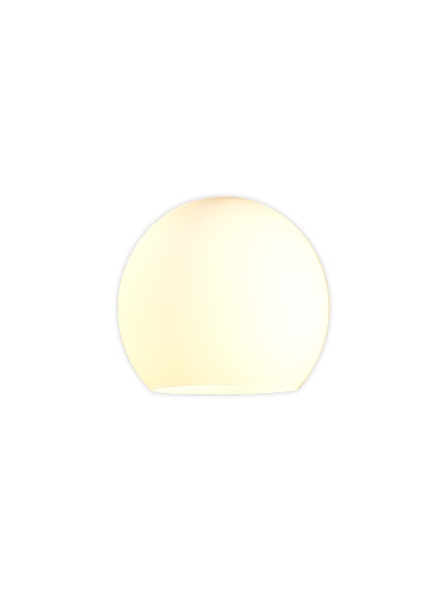 Lathen 140mm Open Mouth (F) Round Opal Globe Glass Shade