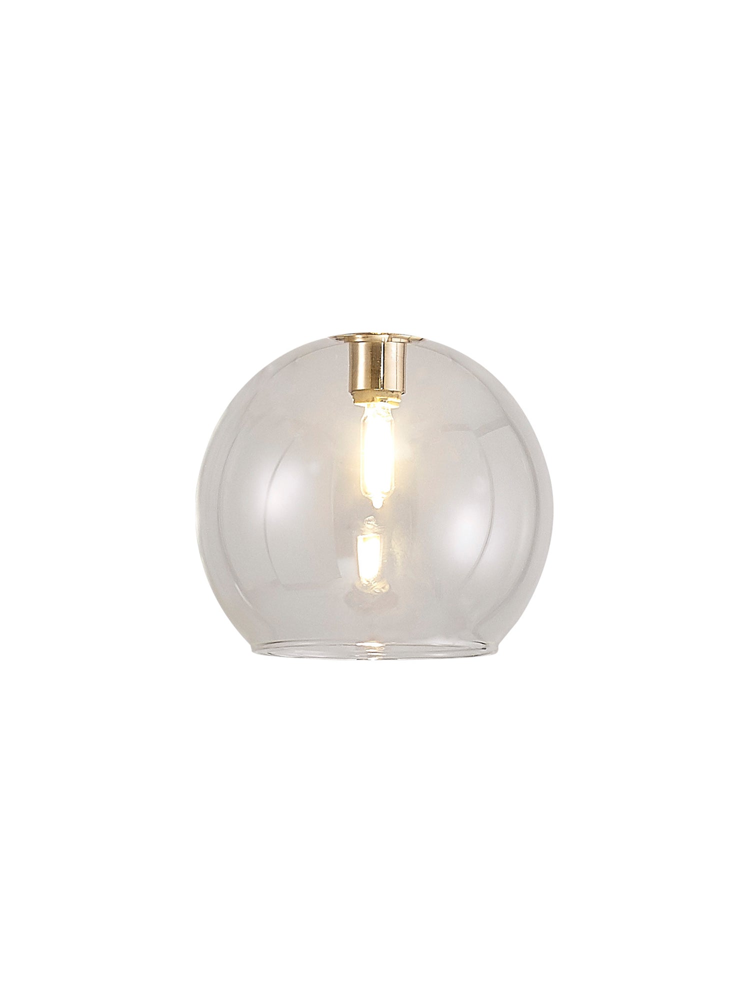 Lathen 140mm Open Mouth (F) Round Clear Globe Glass Shade