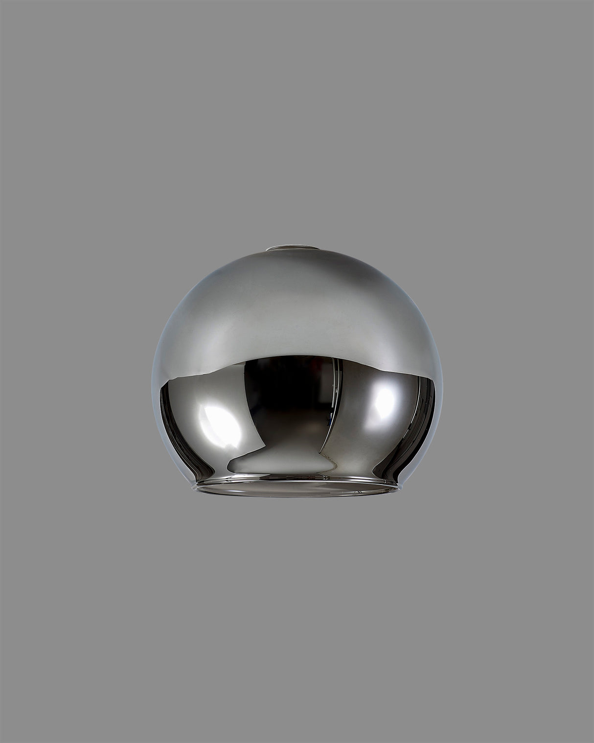Lathen 140mm Open Mouth (F) Round Chrome Globe Glass Shade
