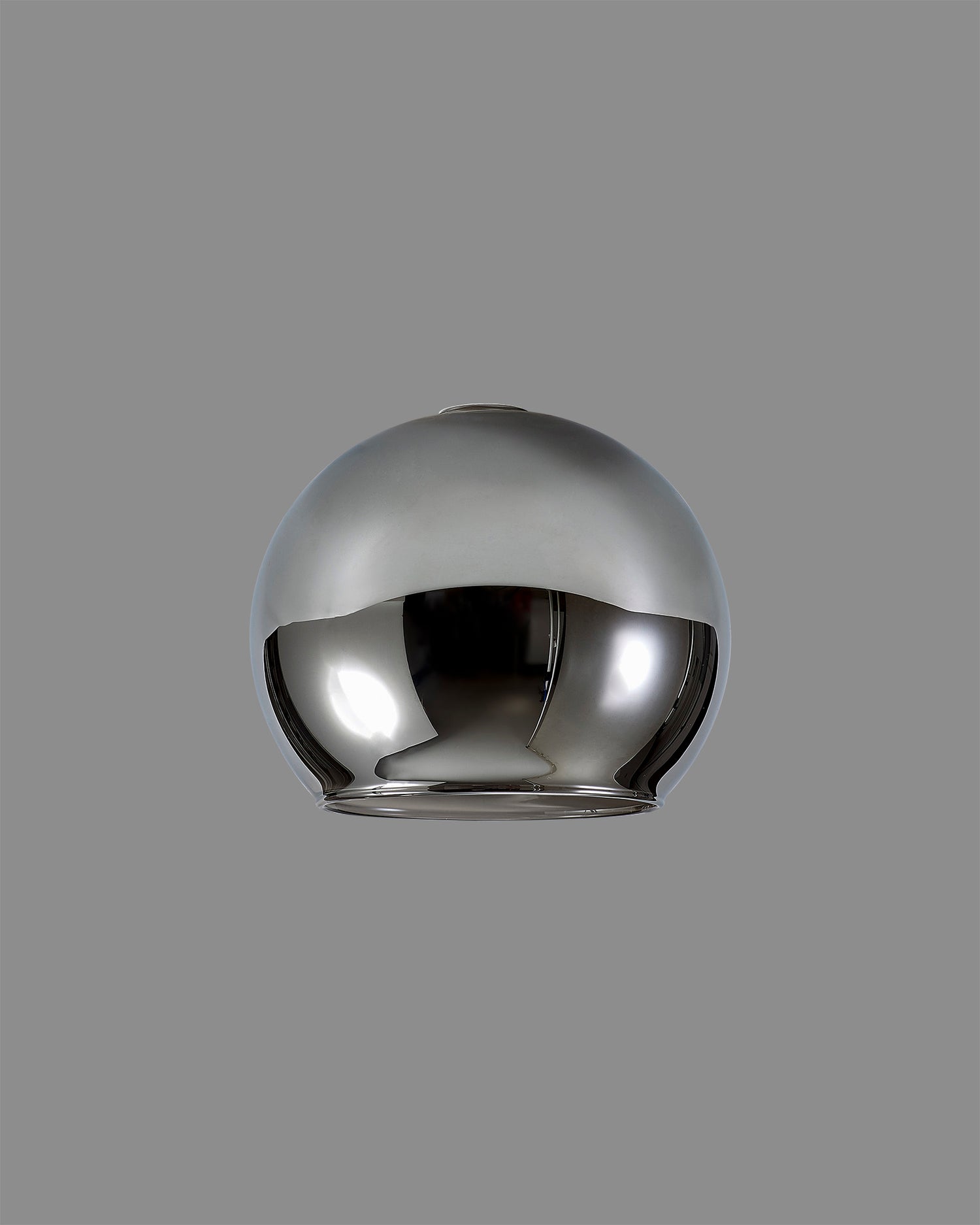 Lathen 140mm Open Mouth (F) Round Chrome Globe Glass Shade