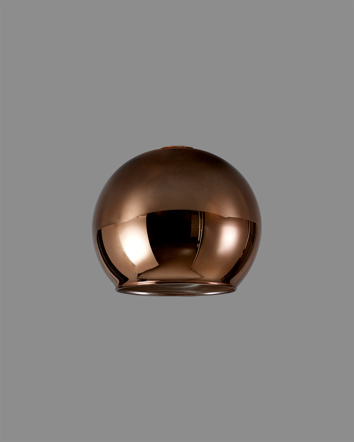 Lathen 140mm Open Mouth (F) Round Copper Globe Glass Shade
