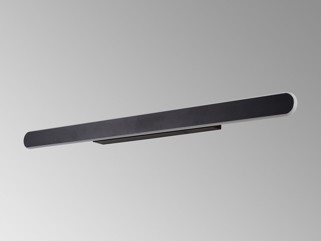 Lowrey Wall Lamp, 1 x 30W LED, 4000K, 1300lm, Satin Black, 3yrs Warranty