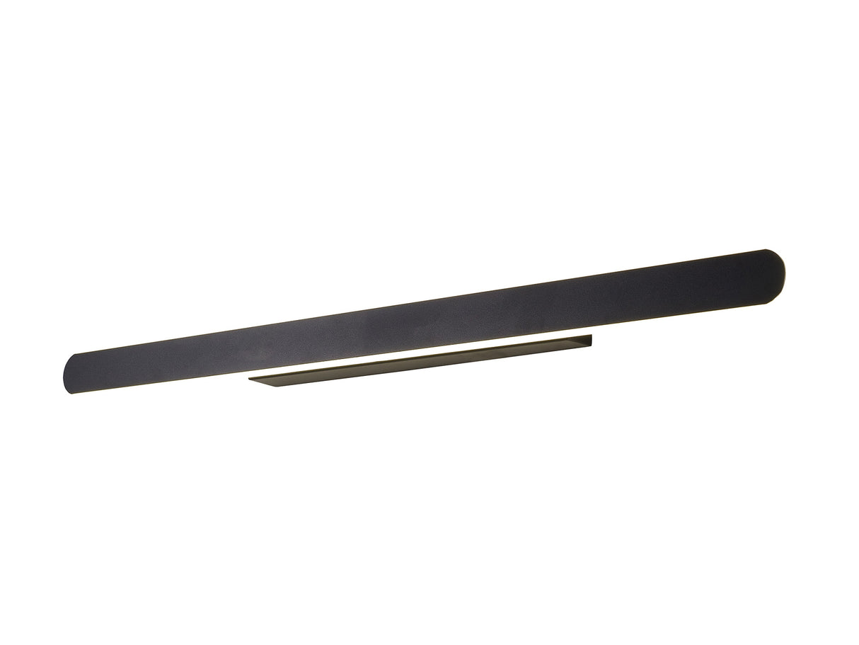 Lowrey Wall Lamp, 1 x 30W LED, 4000K, 1300lm, Satin Black, 3yrs Warranty