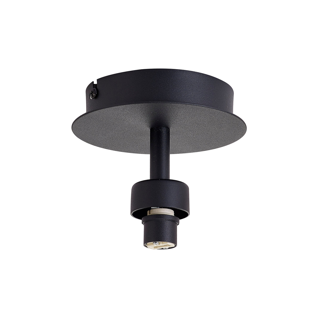 Lathen Satin Black 1 Light G9 Universal Flush Light, Suitable For A Vast Selection Of Glass Shades