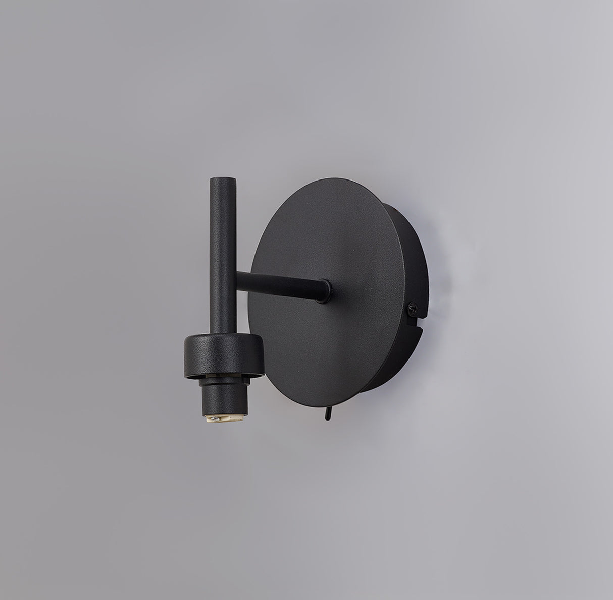 Lathen Satin Black 1 Light G9 Universal Switched Wall Lamp, Suitable For A Vast Selection Of Glass Shades