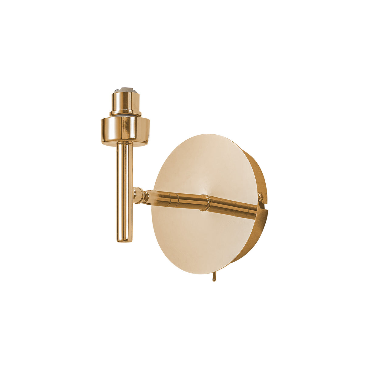 Lathen French Gold 1 Light Adjustable G9 Universal Switched Wall Lamp, Suitable For A Vast Selection Of Glass Shades