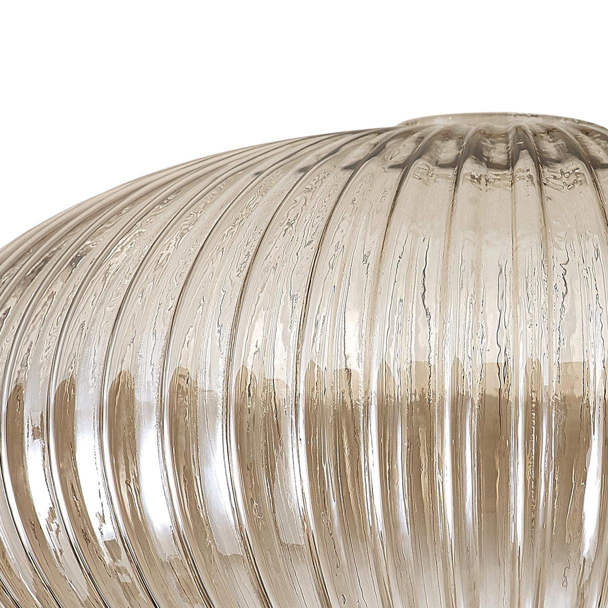 Allardyce 30cm Oval Sphere Ribbed Glass (G), Champagne