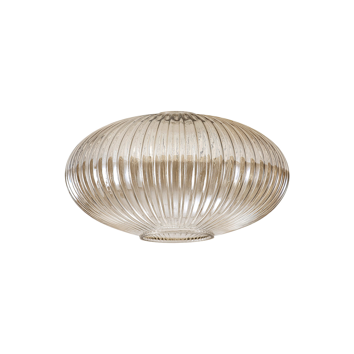 Allardyce 30cm Oval Sphere Ribbed Glass (G), Champagne