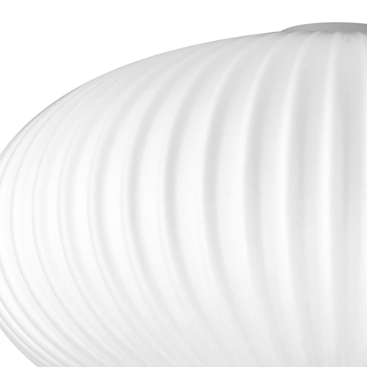 Allardyce 30cm Oval Sphere Ribbed Glass (G), Opal