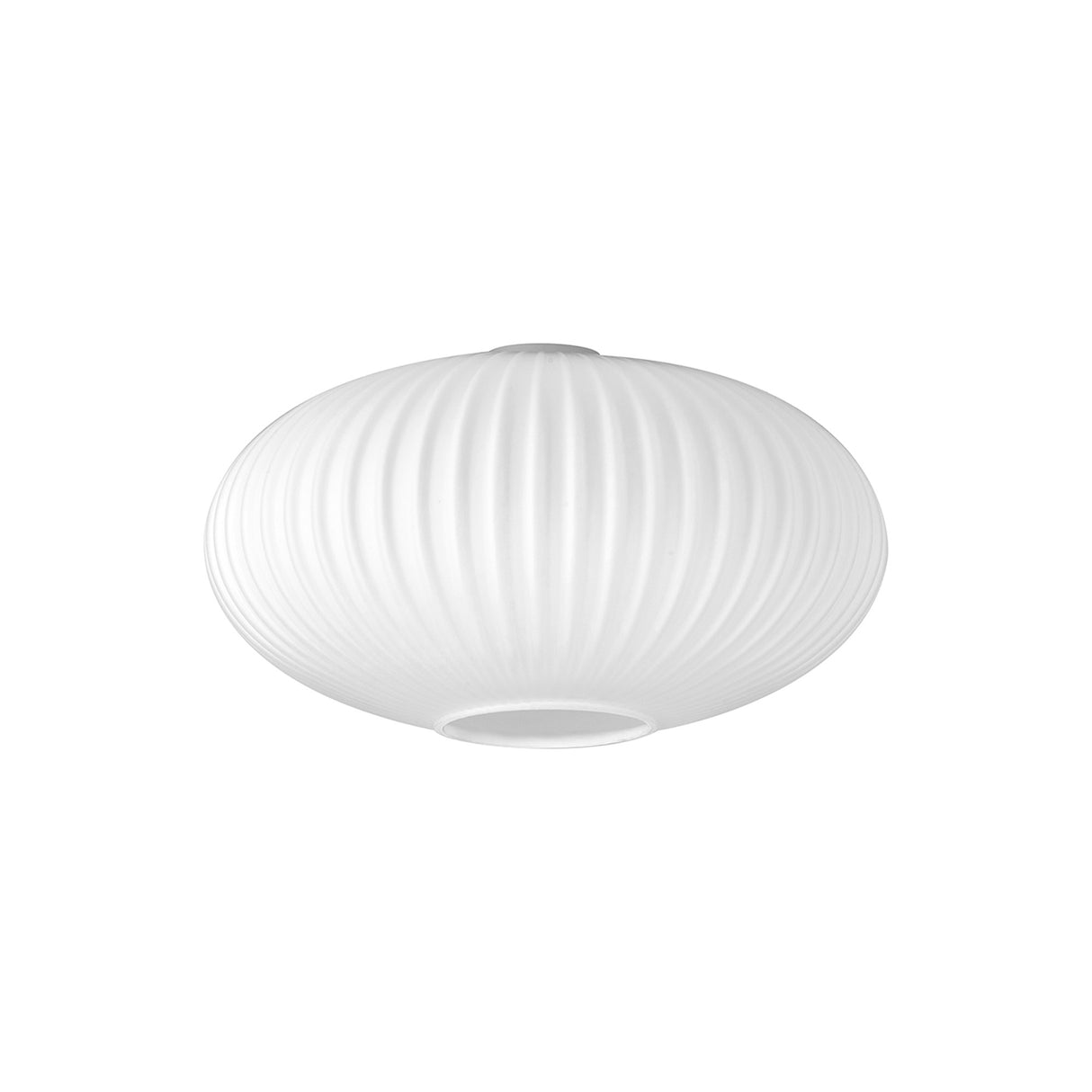 Allardyce 30cm Oval Sphere Ribbed Glass (G), Opal