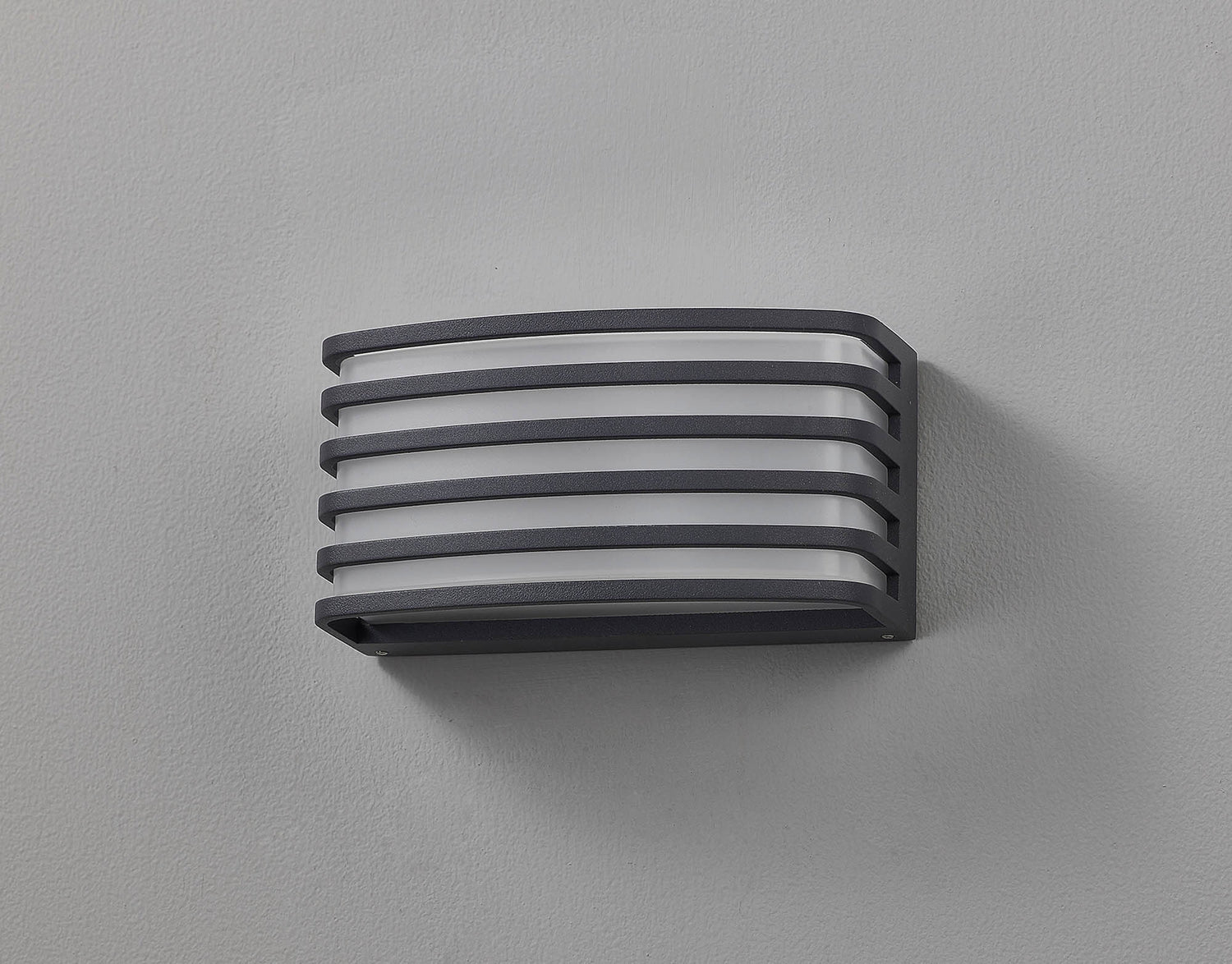 Machin Wall Lamp, 1 x E27, IP54, Anthracite/Opal PC Shade, 2yrs Warranty