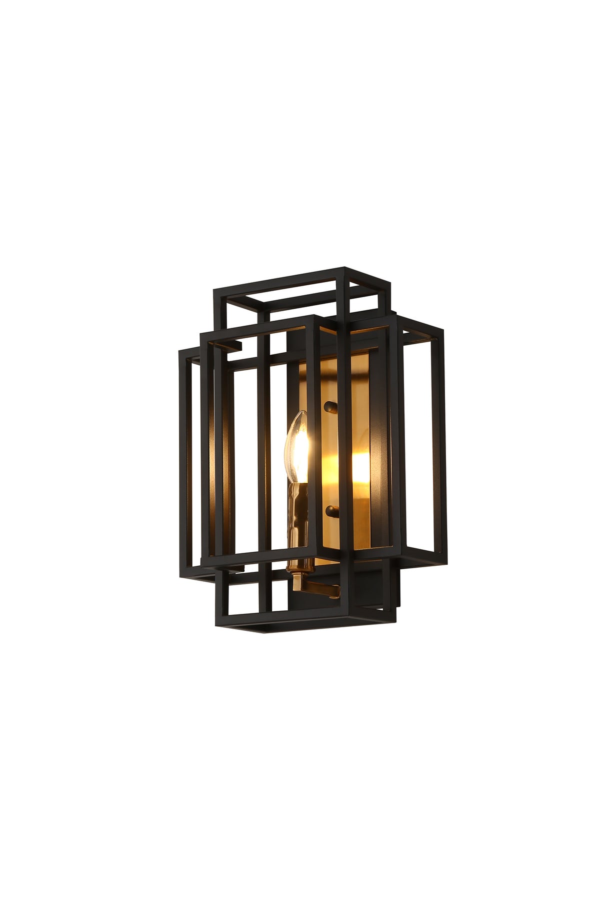 Coton Wall Lamp 1 Light E14, Black / Gold