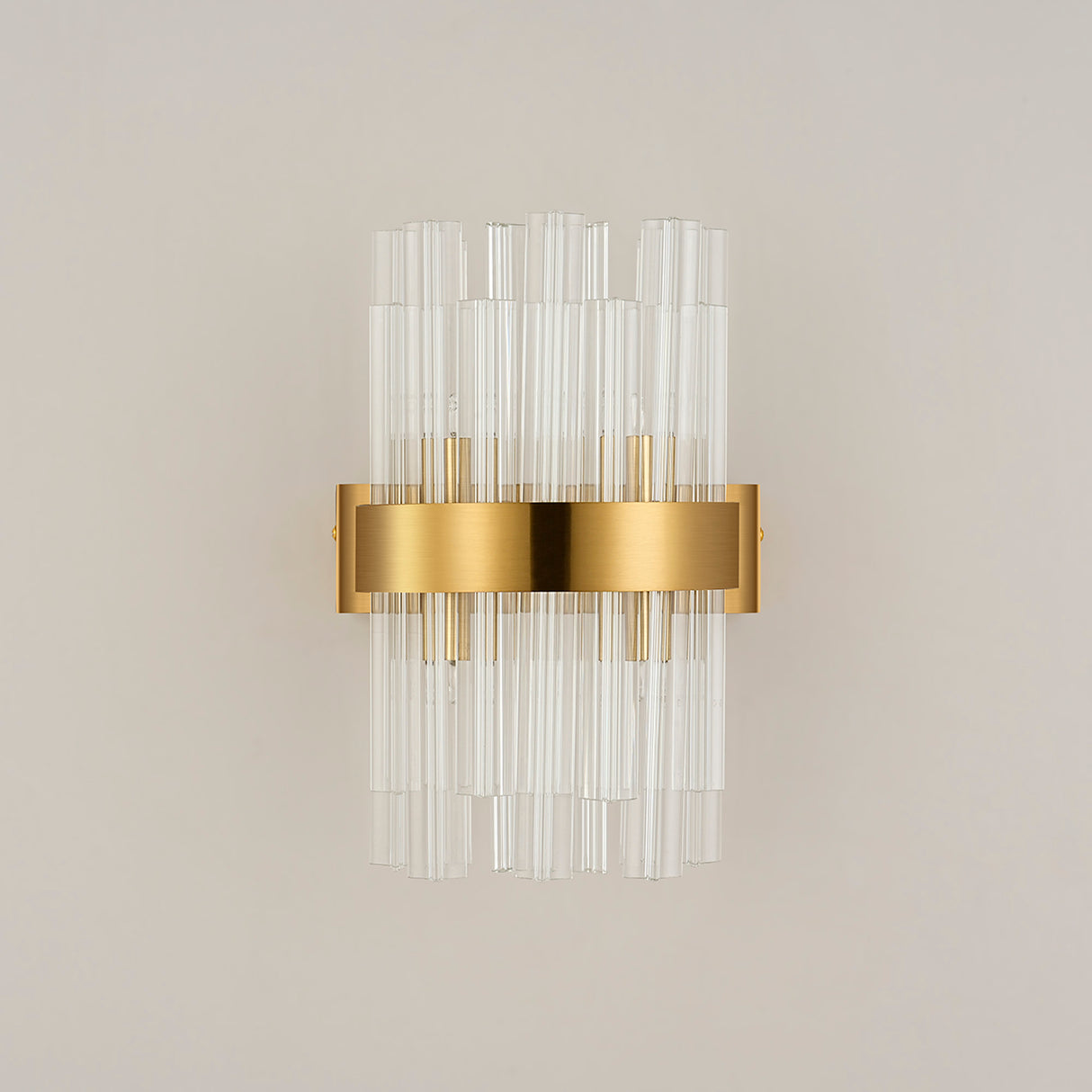 Melville 4 Light G9, Wall Light, Brass / Clear