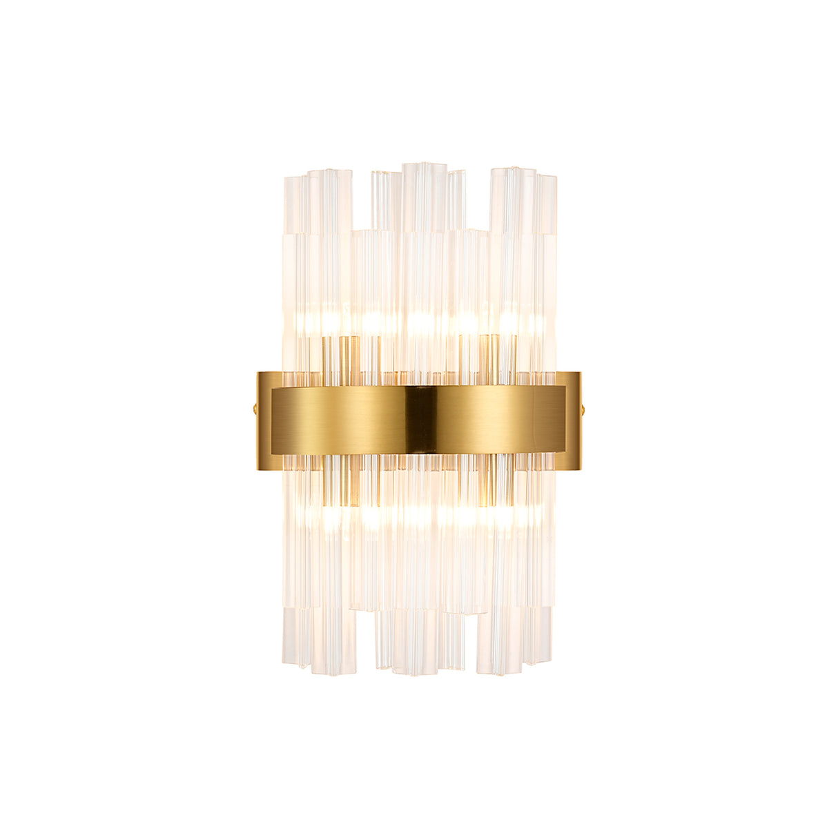 Melville 4 Light G9, Wall Light, Brass / Clear