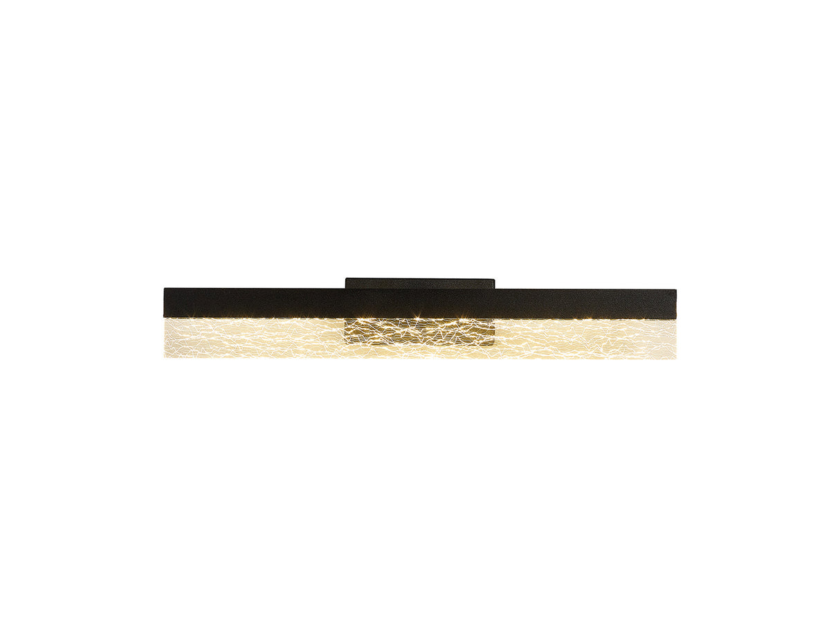 Pascoe Wall Lamp, 8W LED, 3000K, 600lm, IP44, Sand Black, 3yrs Warranty