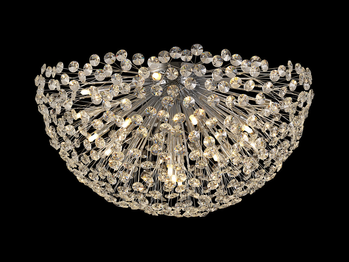 Byrne Ceiling 80cm 21 Light G9 Polished Chrome / Crystal