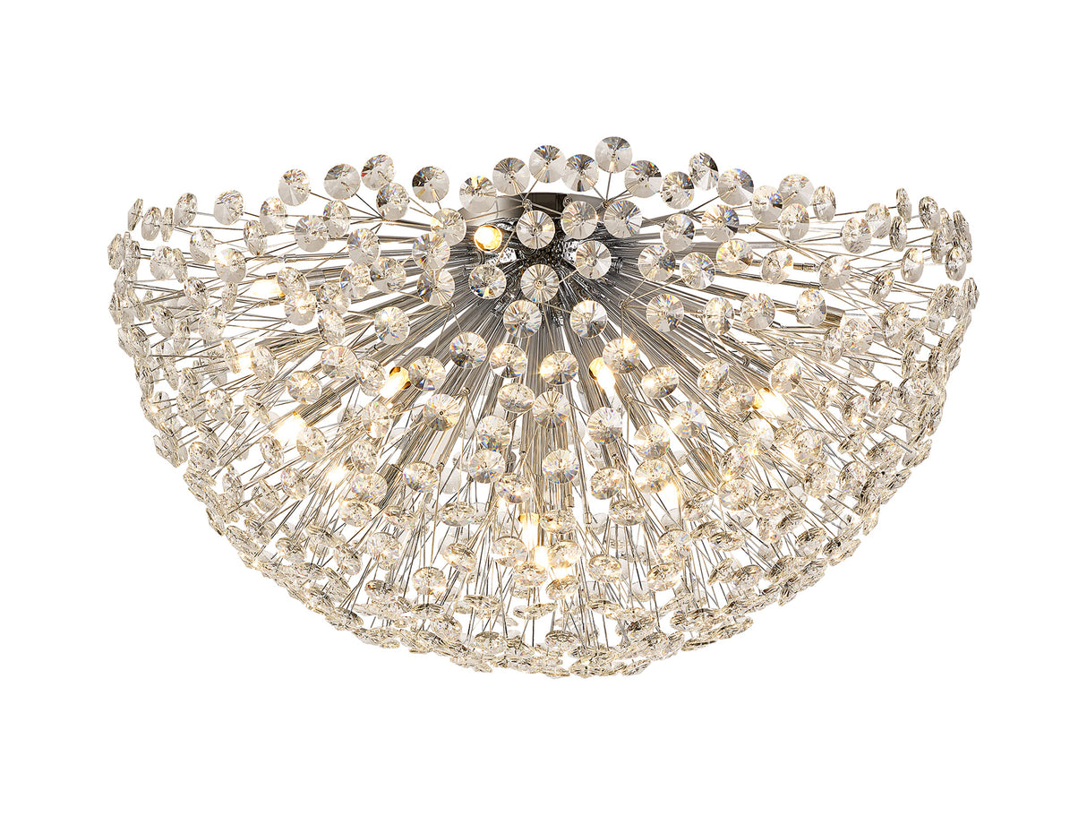 Byrne Ceiling 80cm 21 Light G9 Polished Chrome / Crystal
