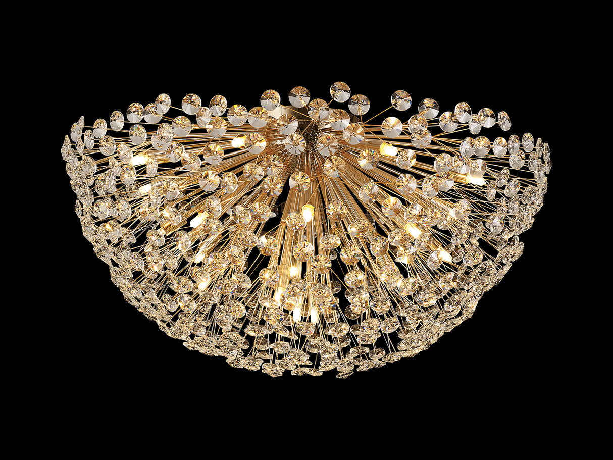 Byrne Ceiling 80cm 21 Light G9 French Gold / Crystal