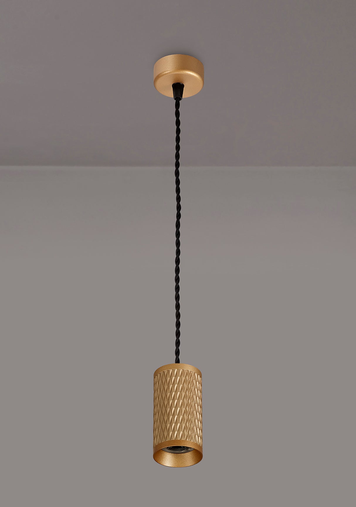 Tueart 1 Light 11cm Pendant Light GU10, Champagne Gold