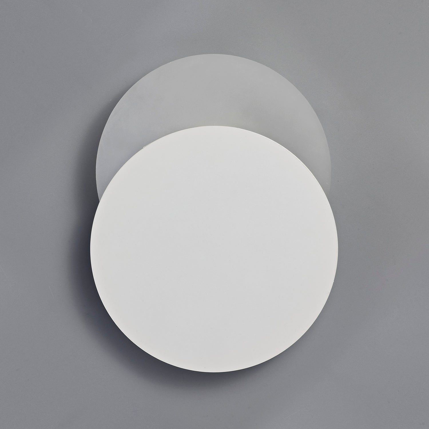 Proctor Magnetic Base Wall Lamp, 12W LED 3000K 498lm, 20/19cm Round Bottom Offset, Sand White/Acrylic Frosted Diffuser
