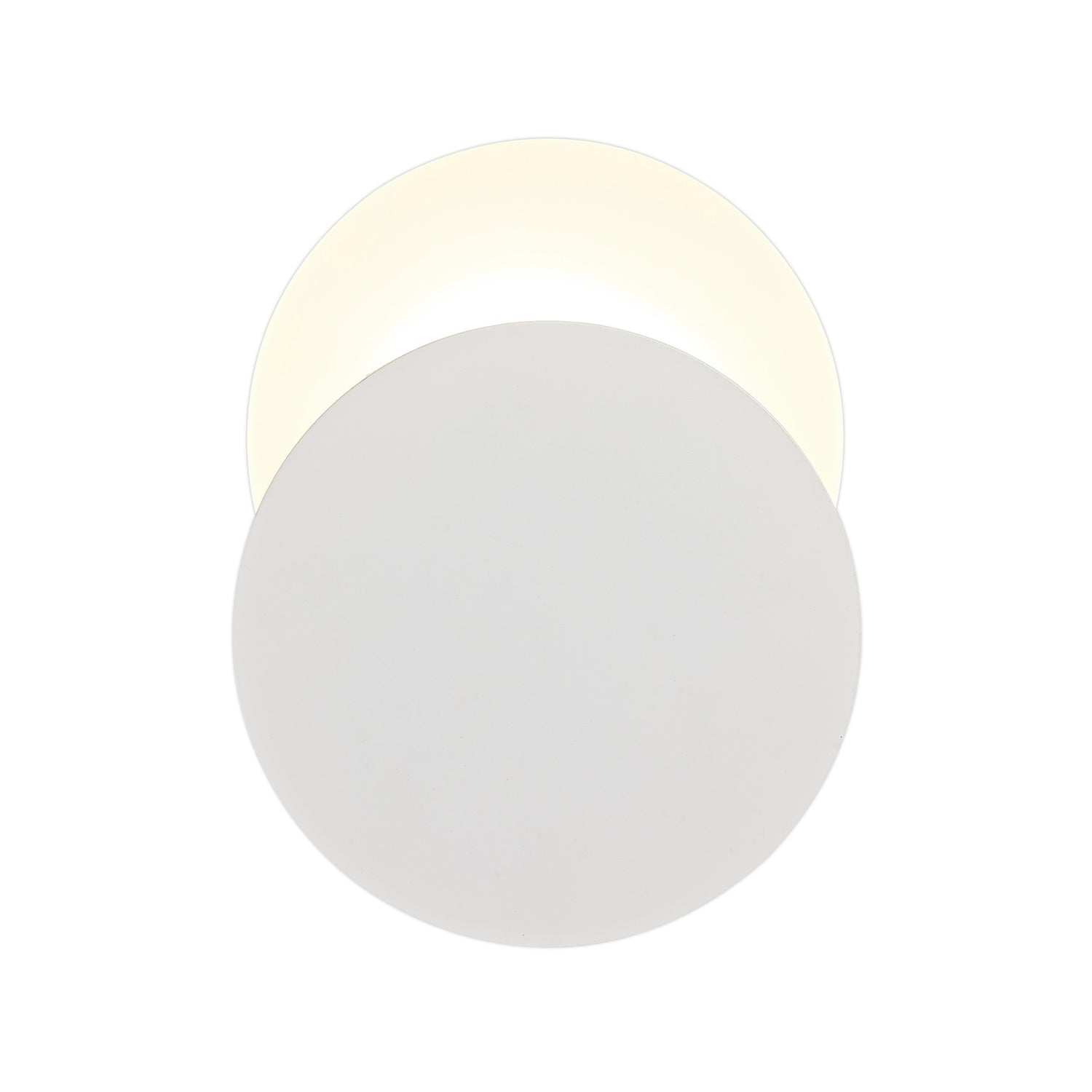 Proctor Magnetic Base Wall Lamp, 12W LED 3000K 498lm, 20/19cm Round Bottom Offset, Sand White/Acrylic Frosted Diffuser