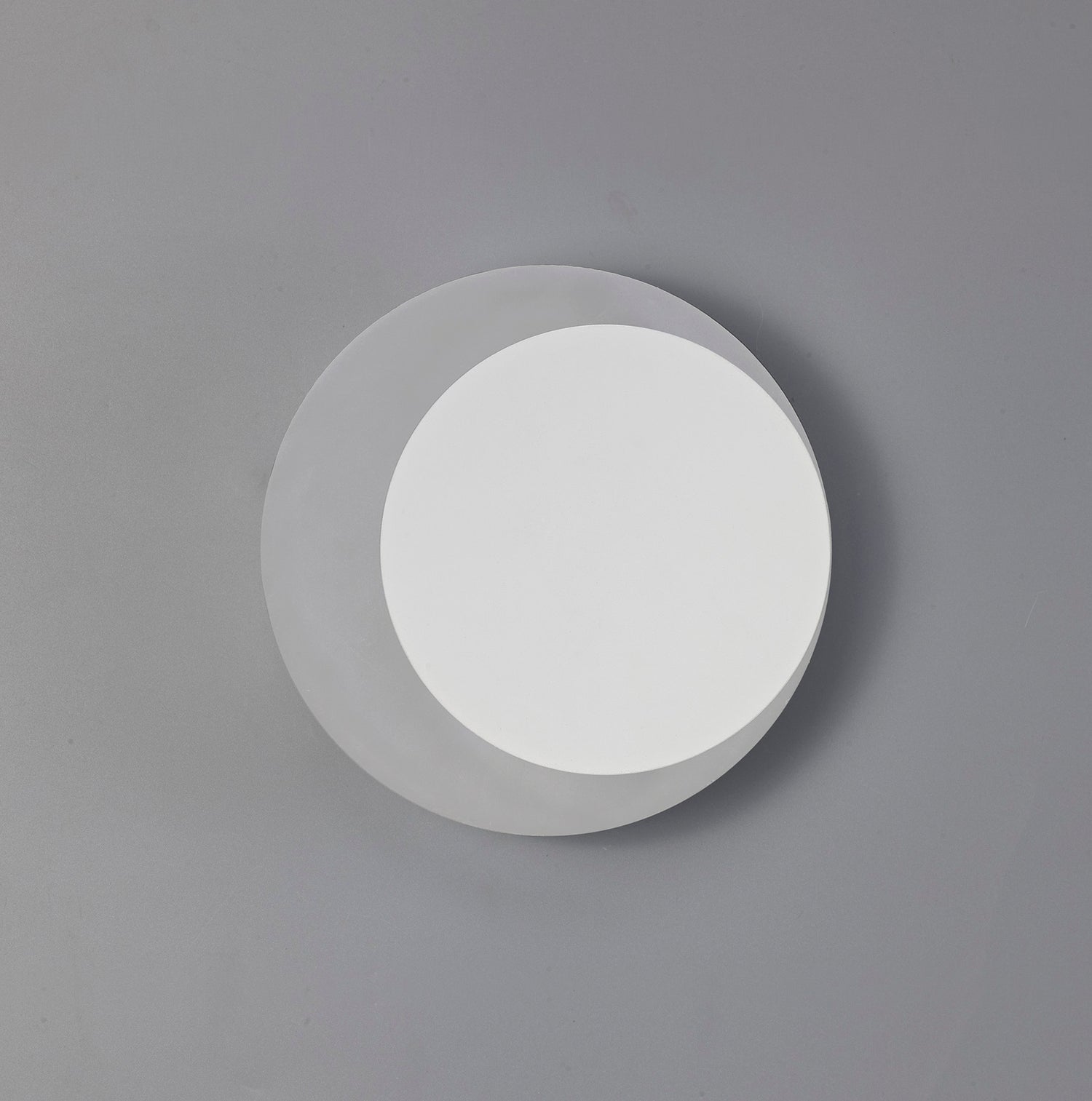 Proctor Magnetic Base Wall Lamp, 12W LED 3000K 498lm, 15/19cm Round Right Offset, Sand White/Acrylic Frosted Diffuser