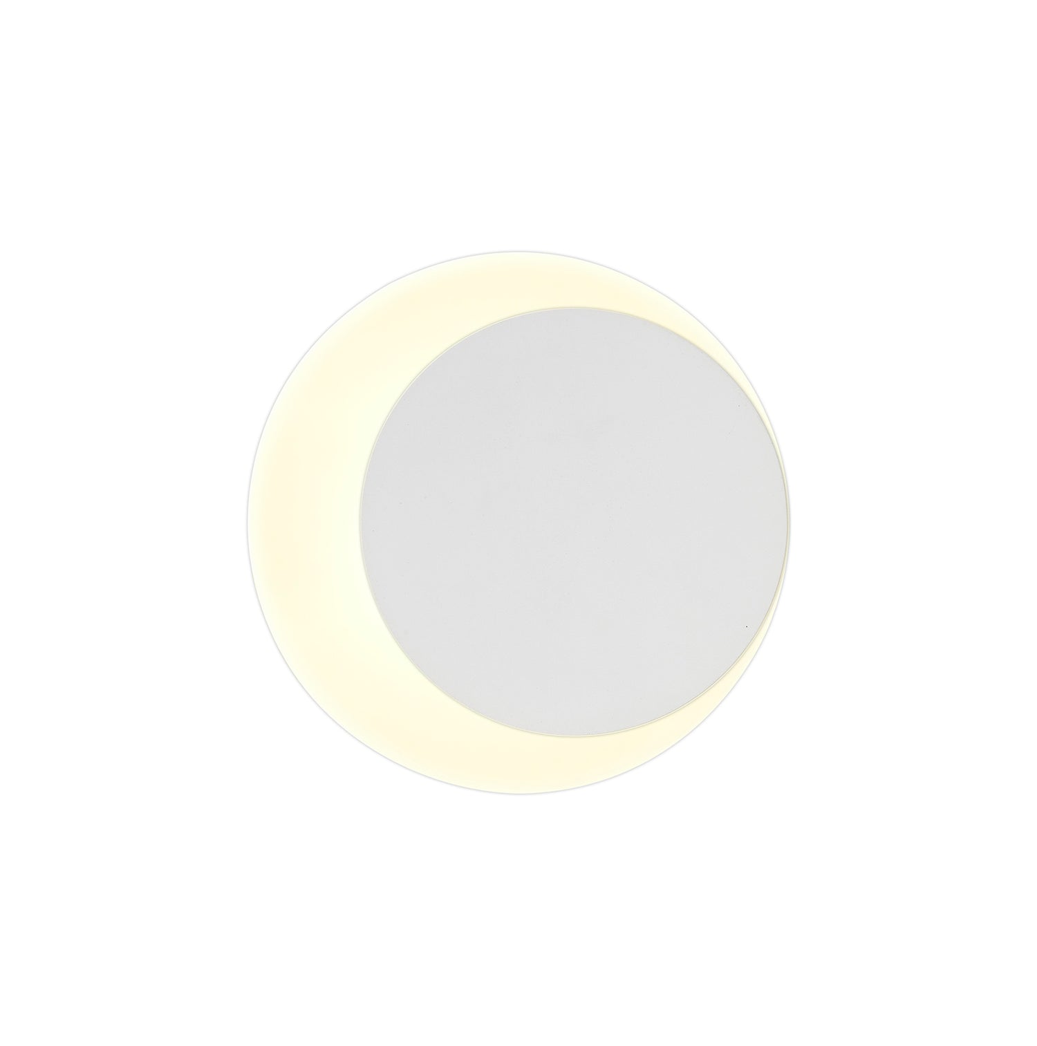 Proctor Magnetic Base Wall Lamp, 12W LED 3000K 498lm, 15/19cm Round Right Offset, Sand White/Acrylic Frosted Diffuser