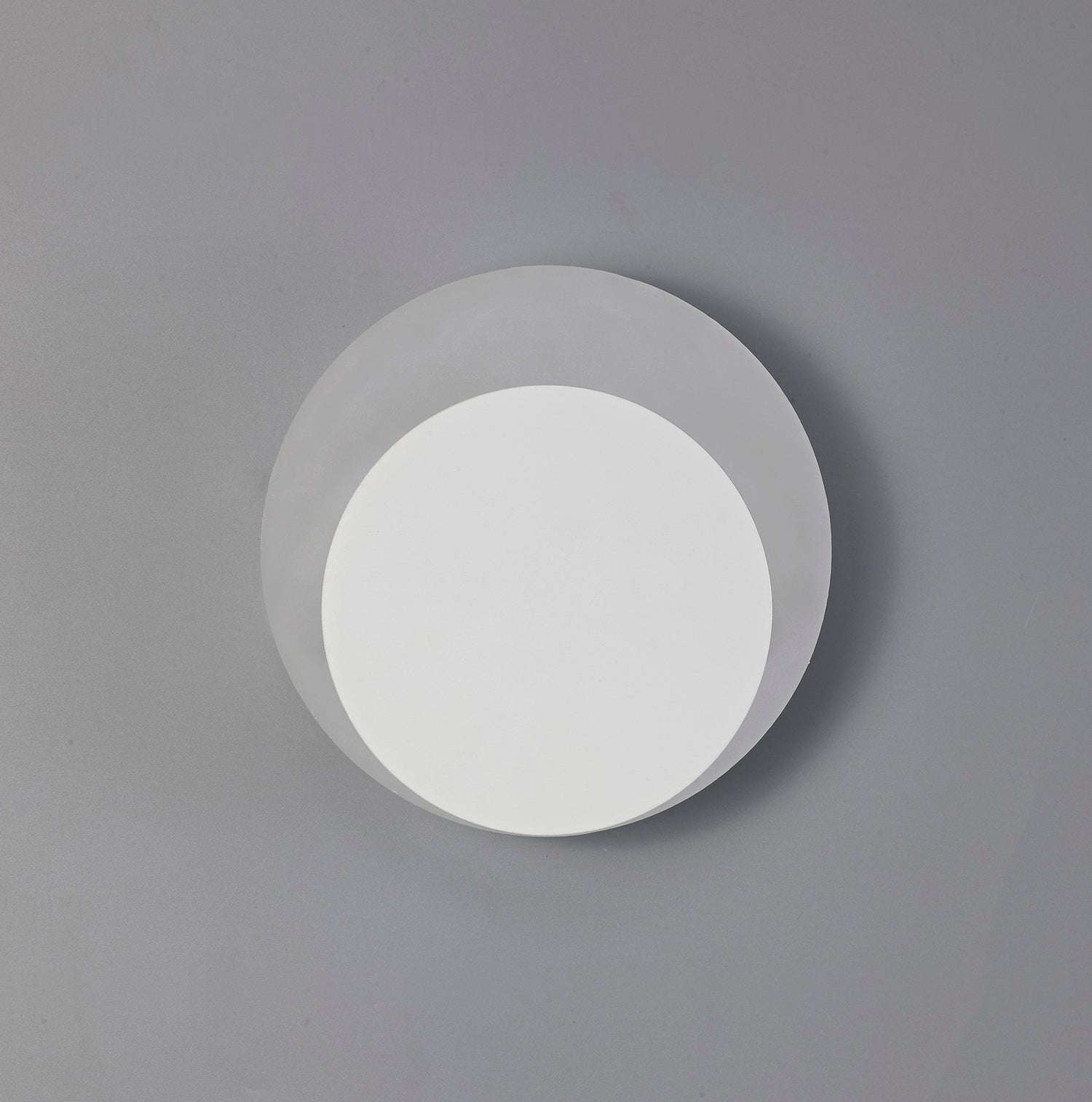 Proctor Magnetic Base Wall Lamp, 12W LED 3000K 498lm, 15/19cm Round Bottom Offset, Sand White/Acrylic Frosted Diffuser