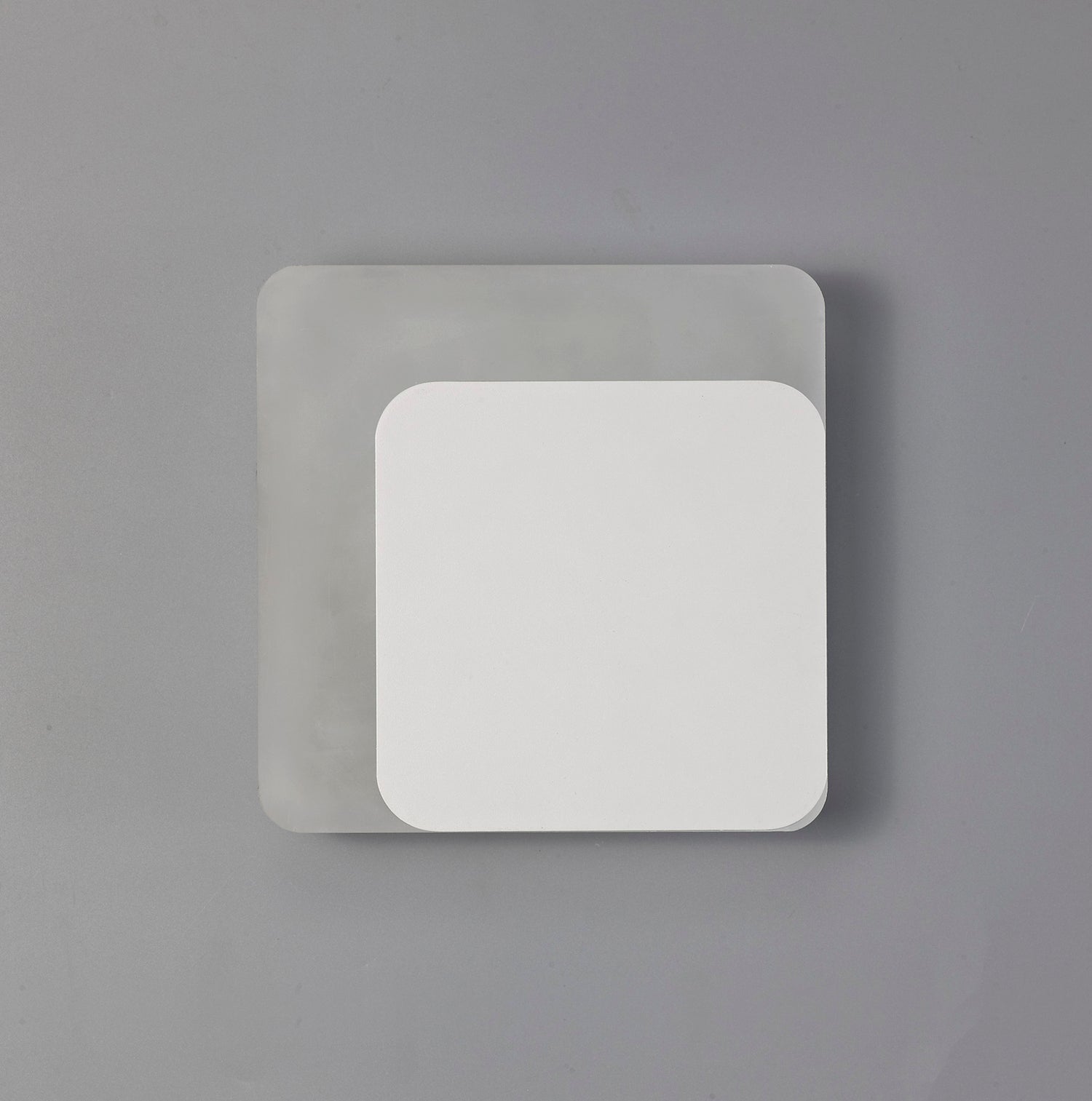 Proctor Magnetic Base Wall Lamp, 12W LED 3000K 498lm, 15/19cm Square Right Offset, Sand White/Acrylic Frosted Diffuser
